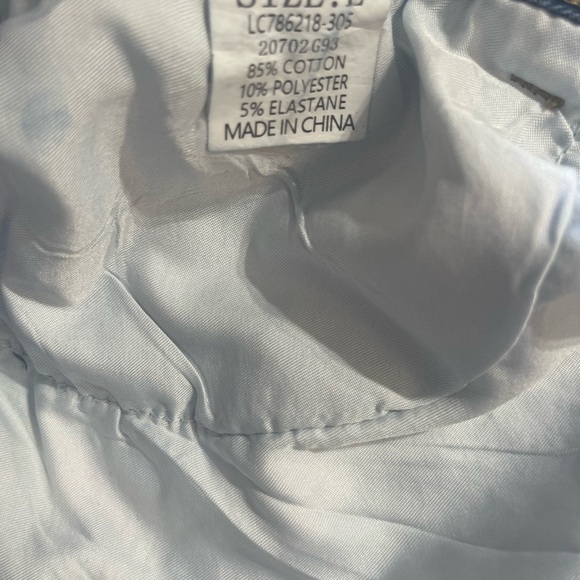 American Eagle Outfitters Cream Jean Shorts Distressed Cuffed - Picture 4 of 4